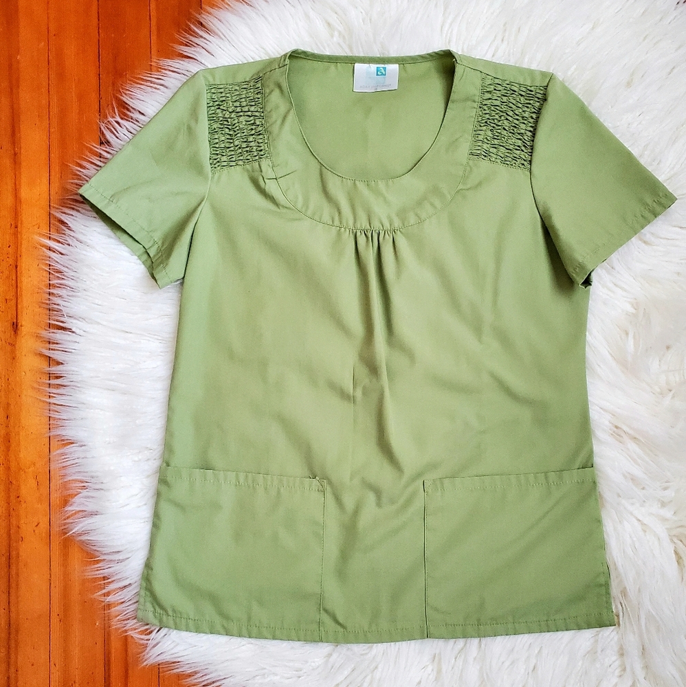 Stylish scrub top